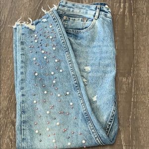 Beaded jeans